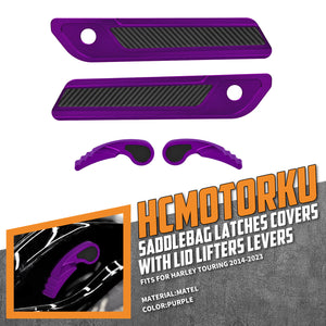zhlu0053 jg hcmotorku saddlebag latch lid lifter covers electra glide 2017 purple feature