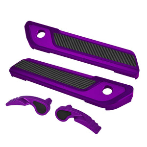 zhlu0053 jg hcmotorku saddlebag latch lid lifter covers ultra limited 2018 purple angle